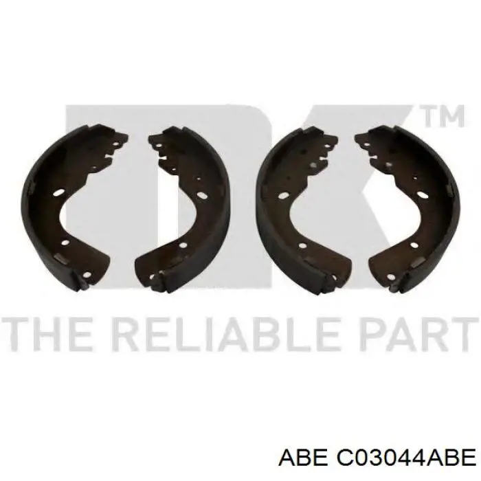 Задние барабанные колодки C03044ABE ABE