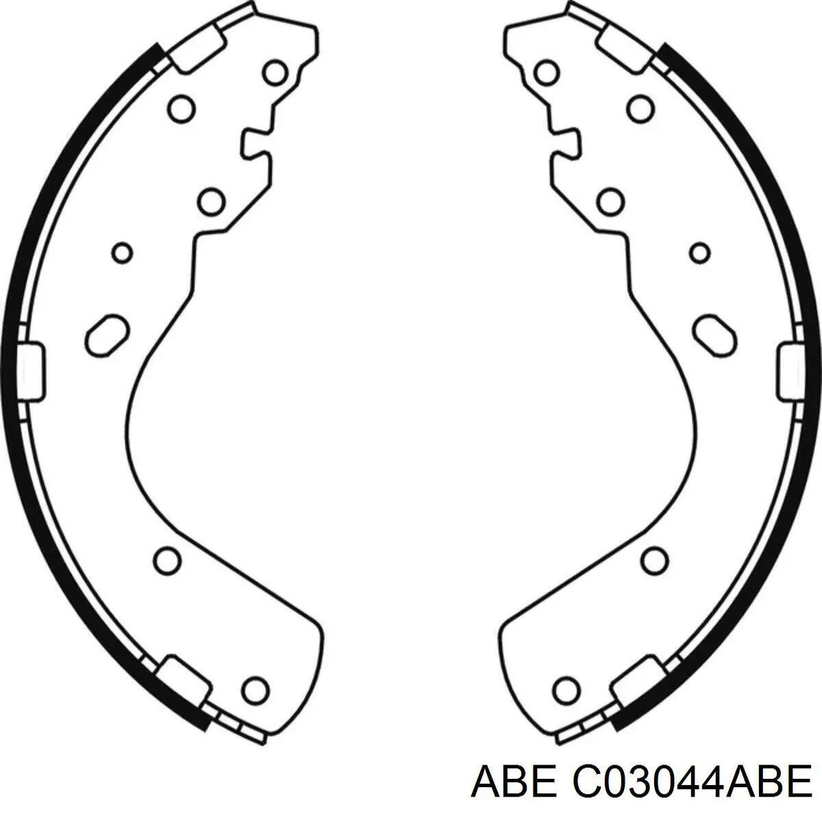 Тормоза рабочие задние ножные и тормозные барабаны ABE C03044ABE цена, от 41.35 USD