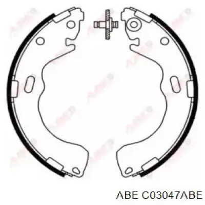 C03047ABE ABE Барабанные тормозные колодки