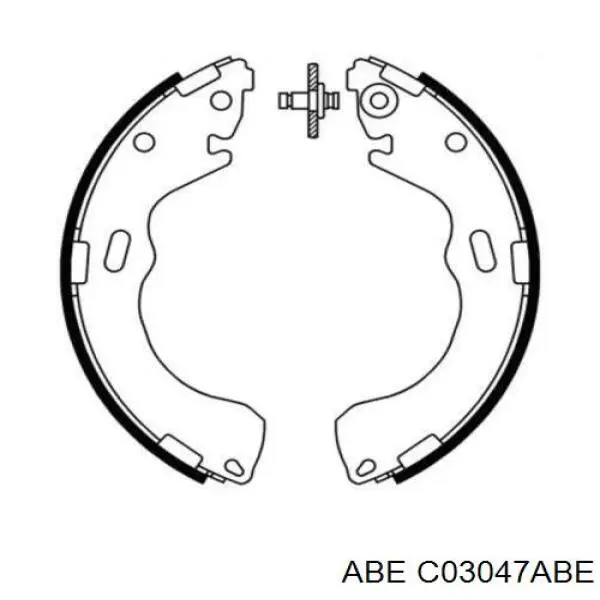 Колодки гальмові задні, барабанні C03047ABE ABE