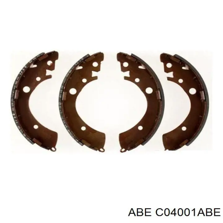 Купить C04001ABE ABE Задние барабанные тормозные колодки