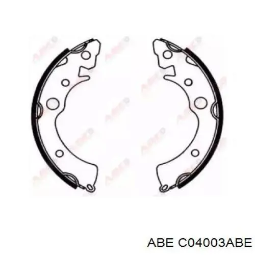 Тормоза рабочие задние ножные и тормозные барабаны ABE C04003ABE цена, от 13.94 USD