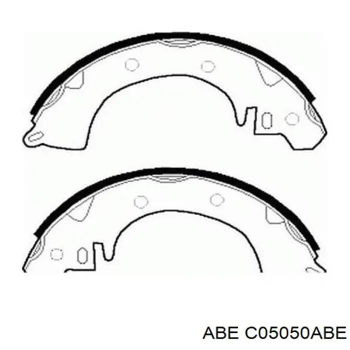 C05050ABE ABE Барабанные тормозные колодки