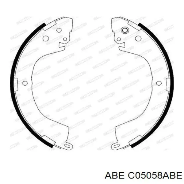 Барабанные колодки ABE C05058ABE