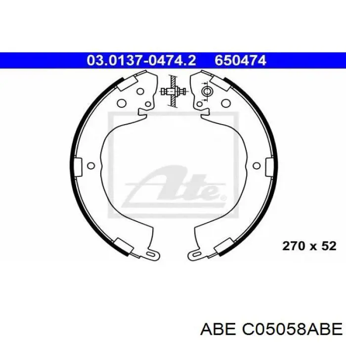 Тормоза рабочие задние ножные и тормозные барабаны ABE C05058ABE цена, от 27.07 USD