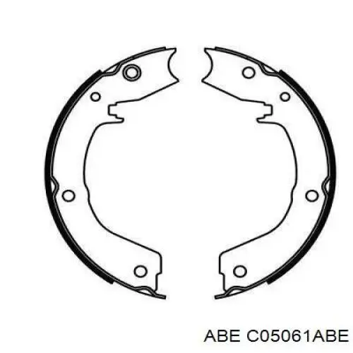 Колодки ручника C05061ABE ABE