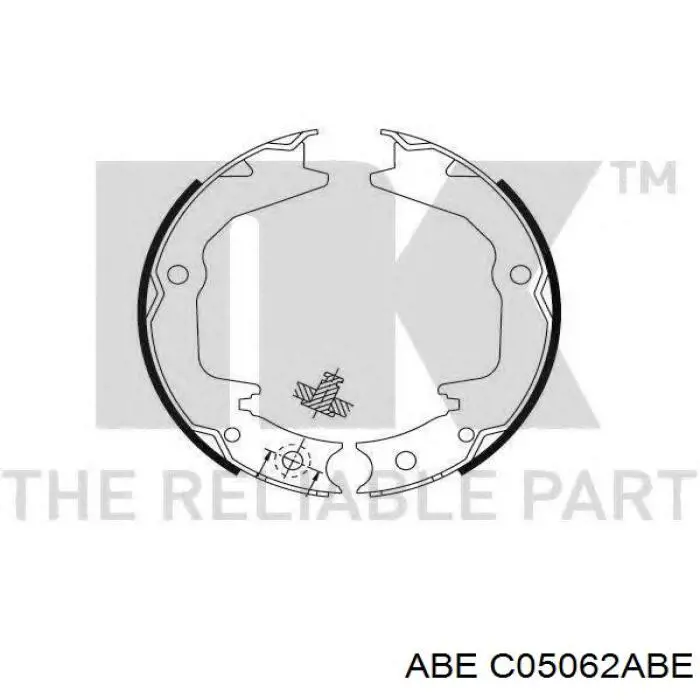 Задние барабанные колодки C05062ABE ABE