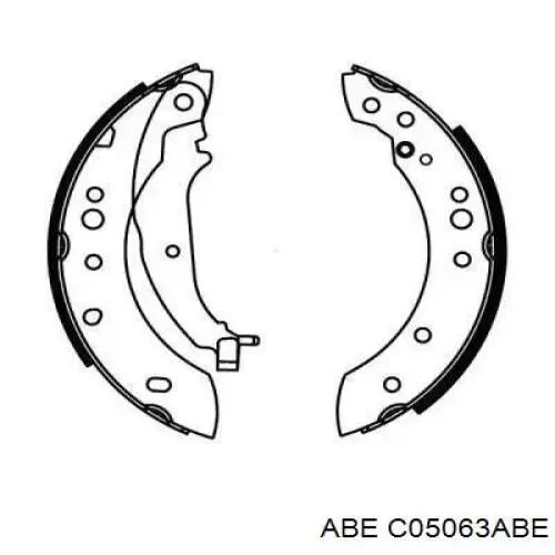 Задние барабанные колодки C05063ABE ABE