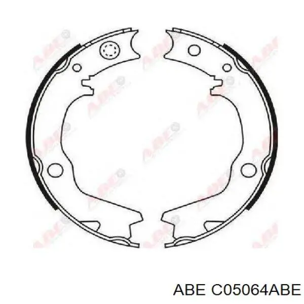 Купить C05064ABE ABE Задние барабанные тормозные колодки
