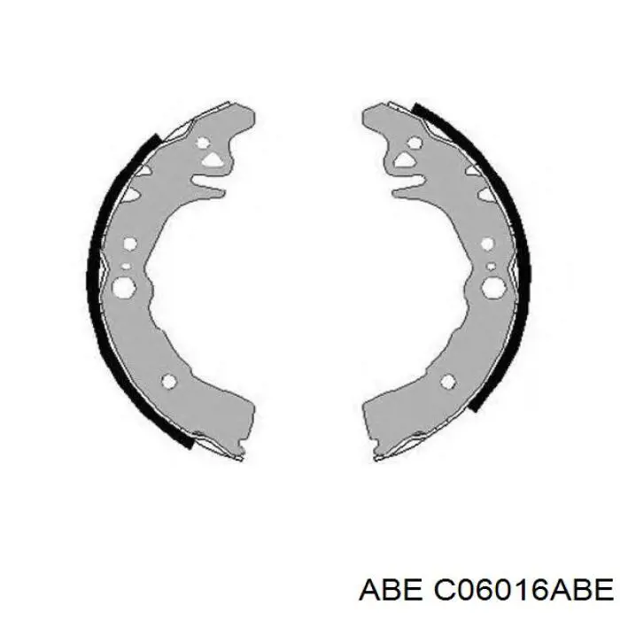Задние барабанные колодки C06016ABE ABE