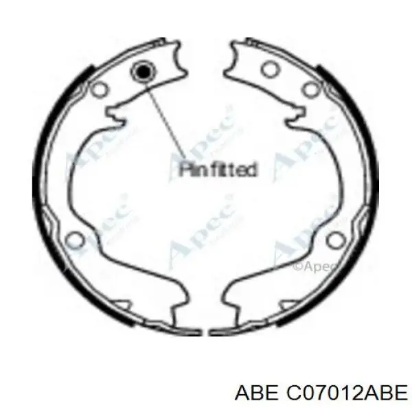Колодки стояночного тормоза ABE C07012ABE
