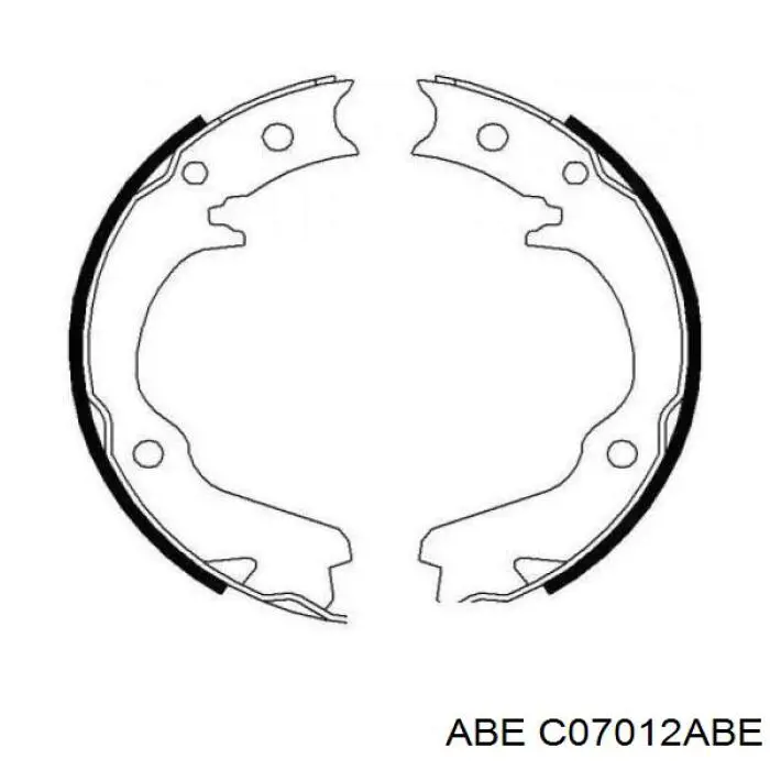 Тормозные колодки стояночного тормоза ABE C07012ABE цена, от 18.13 USD