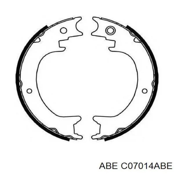 Колодки ручника C07014ABE ABE