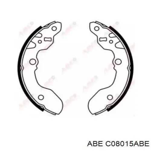 C08015ABE ABE колодки тормозные задние барабанные