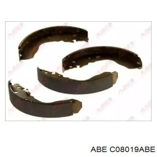 Купить C08019ABE ABE Задние барабанные тормозные колодки