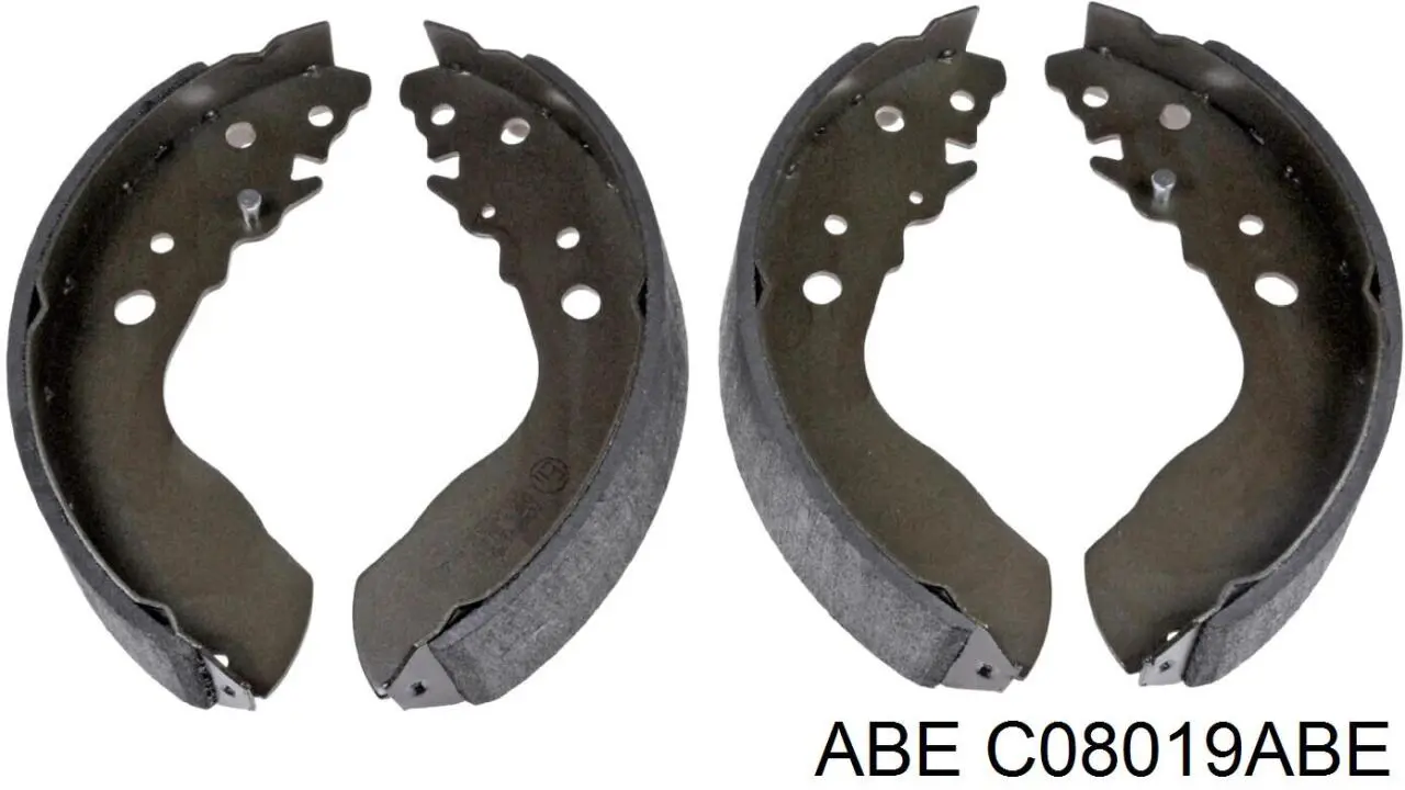 Задние барабанные колодки C08019ABE ABE