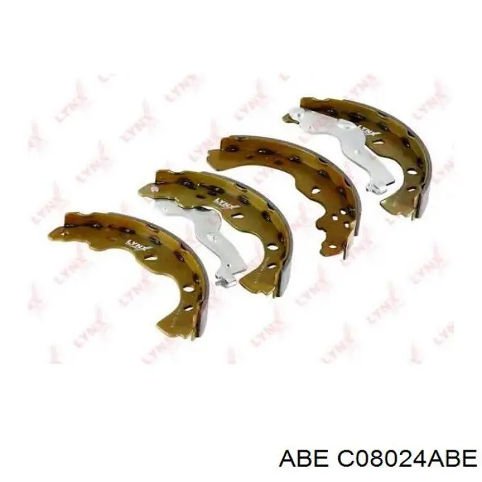 Купить C08024ABE ABE Задние барабанные тормозные колодки