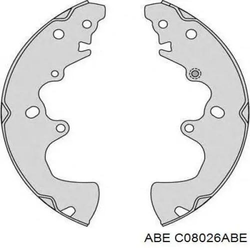 Барабанные колодки ABE C08026ABE