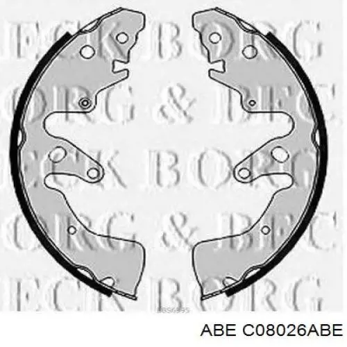 Задние барабанные колодки C08026ABE ABE