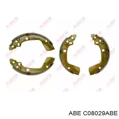 Купить C08029ABE ABE Задние барабанные тормозные колодки