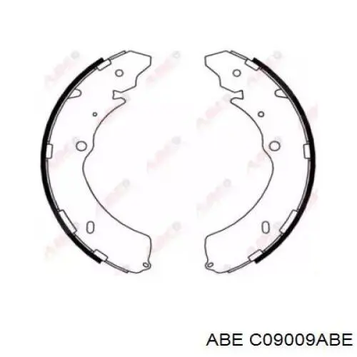 Задние барабанные колодки C09009ABE ABE