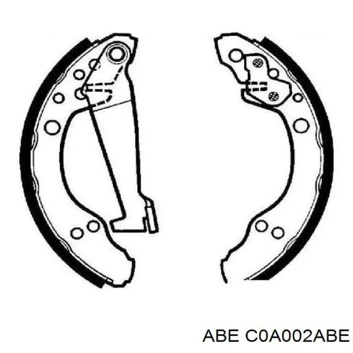 Барабанные колодки ABE C0A002ABE