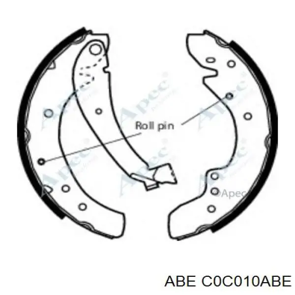 Барабанные колодки ABE C0C010ABE