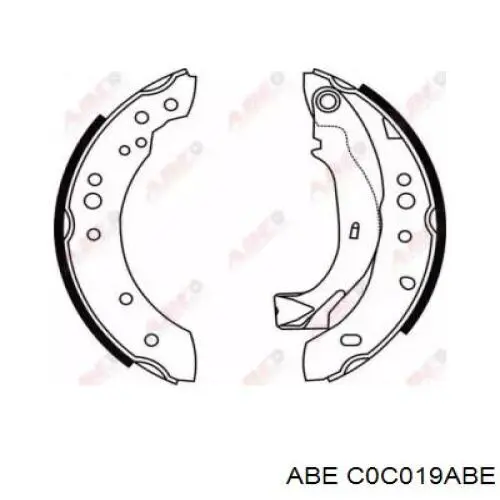 Тормоза рабочие задние ножные и тормозные барабаны ABE C0C019ABE цена, от 19.98 USD
