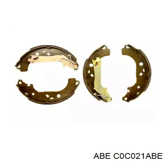 C0C021ABE ABE колодки тормозные задние барабанные
