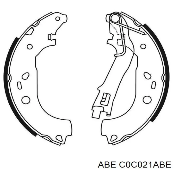 Задние барабанные колодки C0C021ABE ABE