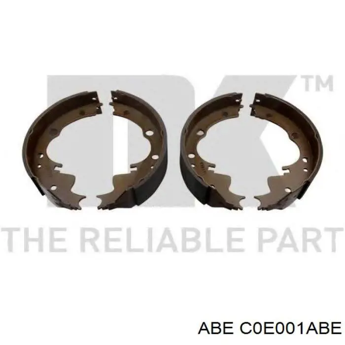 Купить C0E001ABE ABE Задние барабанные тормозные колодки