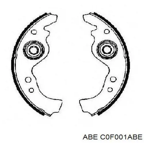 Тормоза рабочие задние ножные и тормозные барабаны ABE C0F001ABE цена, от 12.95 USD