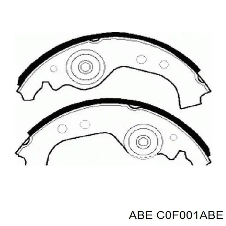 Барабанные колодки ABE C0F001ABE