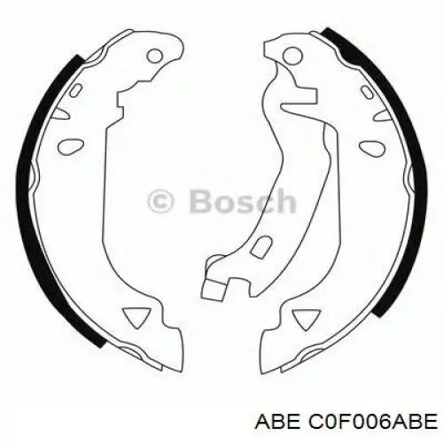 Задние барабанные колодки C0F006ABE ABE