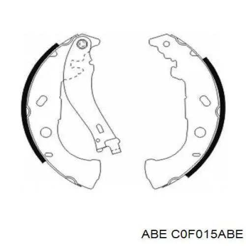 Задние барабанные колодки C0F015ABE ABE