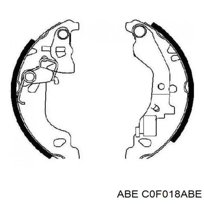 Барабанные колодки ABE C0F018ABE