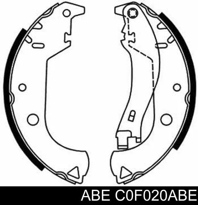 Тормоза рабочие задние ножные и тормозные барабаны ABE C0F020ABE цена, от 19.35 USD