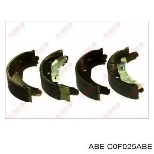 Купить C0F025ABE ABE Задние барабанные тормозные колодки