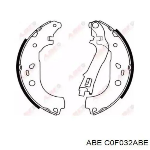 Задние барабанные колодки C0F032ABE ABE