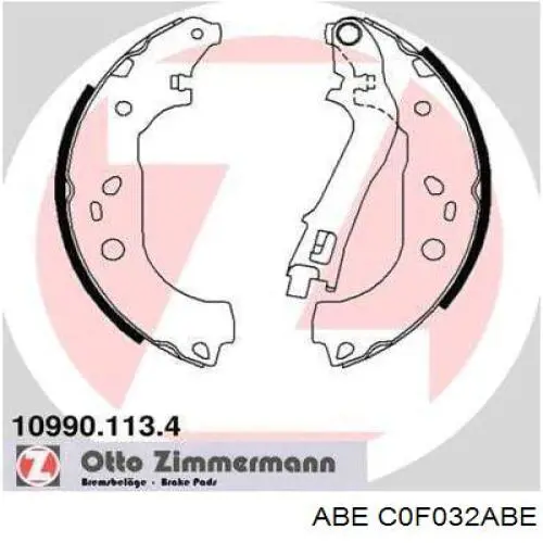 Колодки гальмові задні, барабанні C0F032ABE ABE