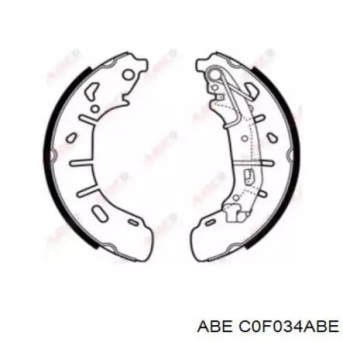 Барабанные колодки ABE C0F034ABE