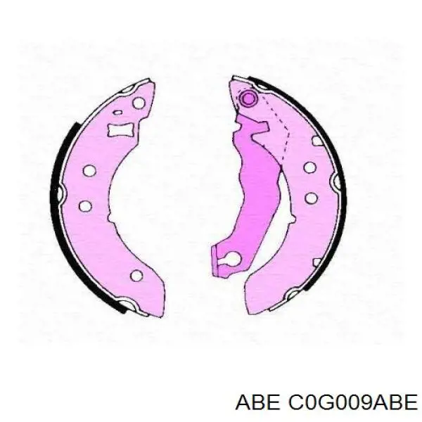 Задние барабанные колодки C0G009ABE ABE
