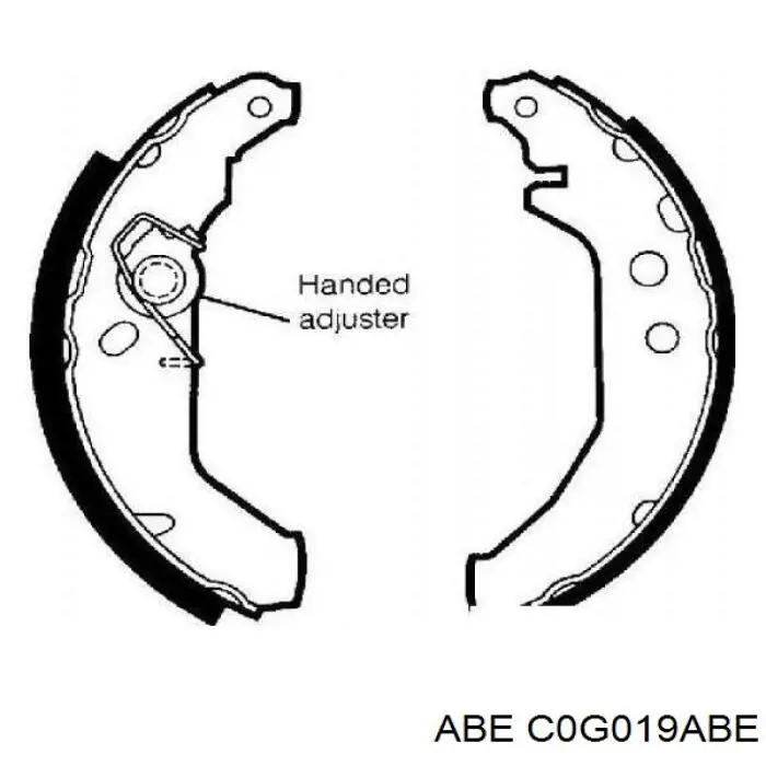 Купить 1041483 Ford Задние барабанные тормозные колодки