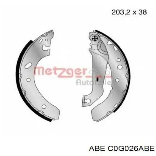 Барабанные колодки ABE C0G026ABE