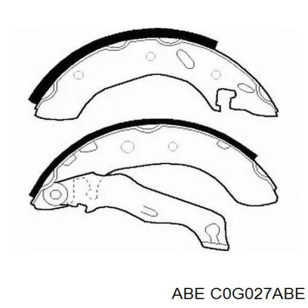 Задние барабанные колодки C0G027ABE ABE