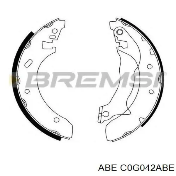 Задние барабанные колодки 7055297 Ford