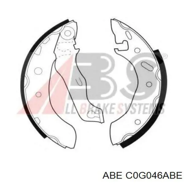 C0G046ABE ABE Барабанные тормозные колодки