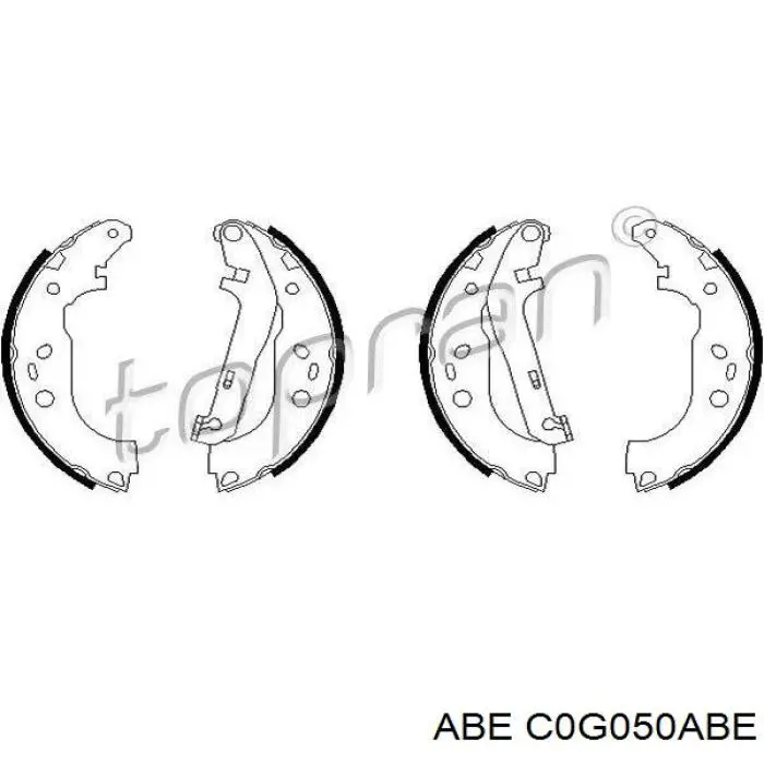 Барабанные колодки ABE C0G050ABE