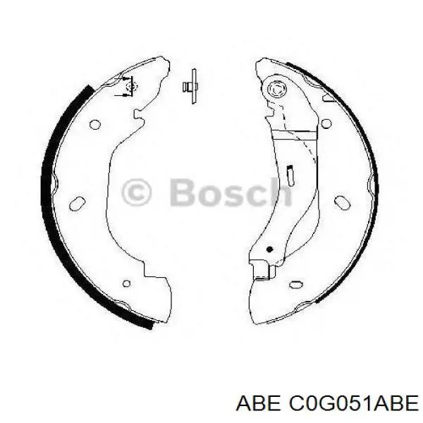 Задние барабанные колодки C0G051ABE ABE