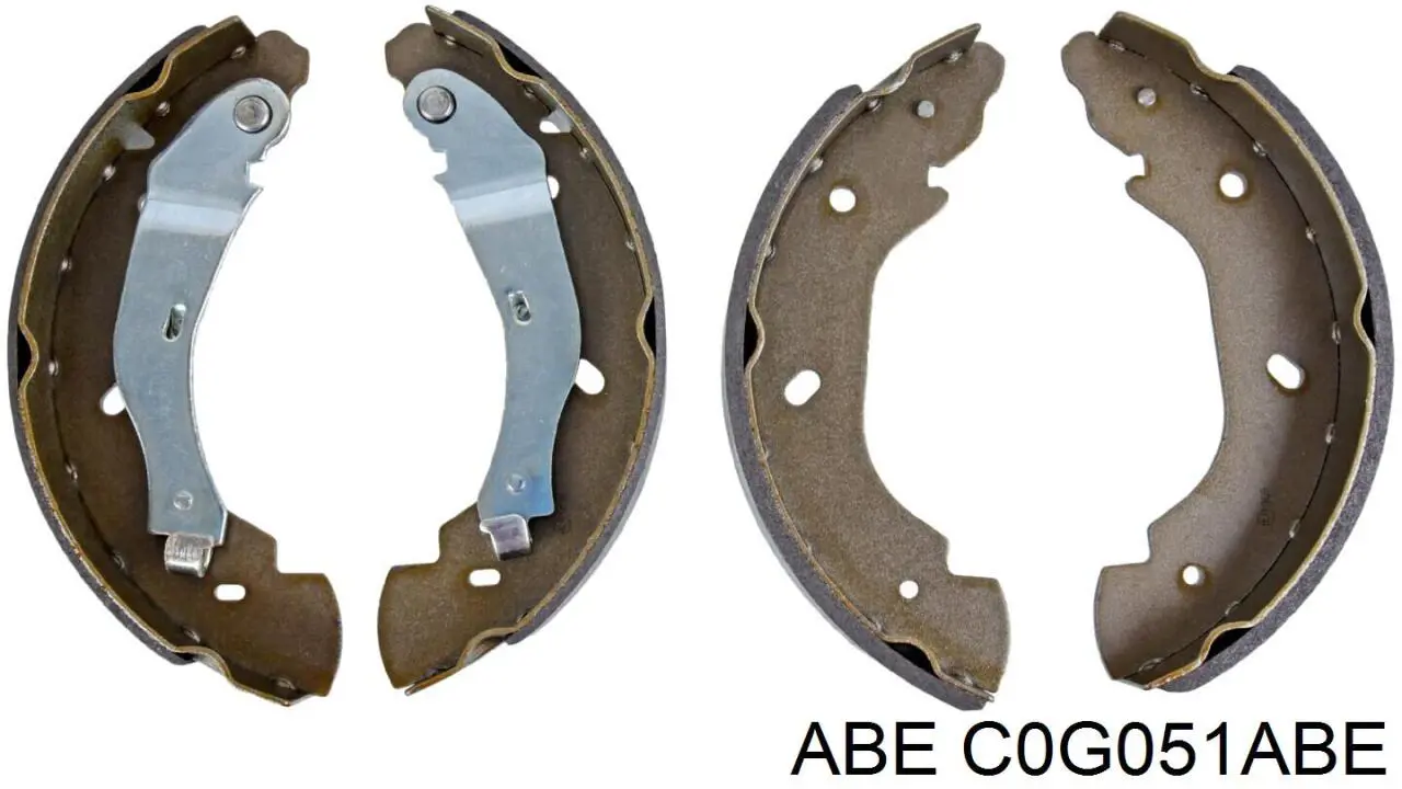 Купить C0G051ABE ABE Задние барабанные тормозные колодки